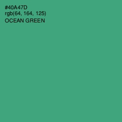 #40A47D - Ocean Green Color Image